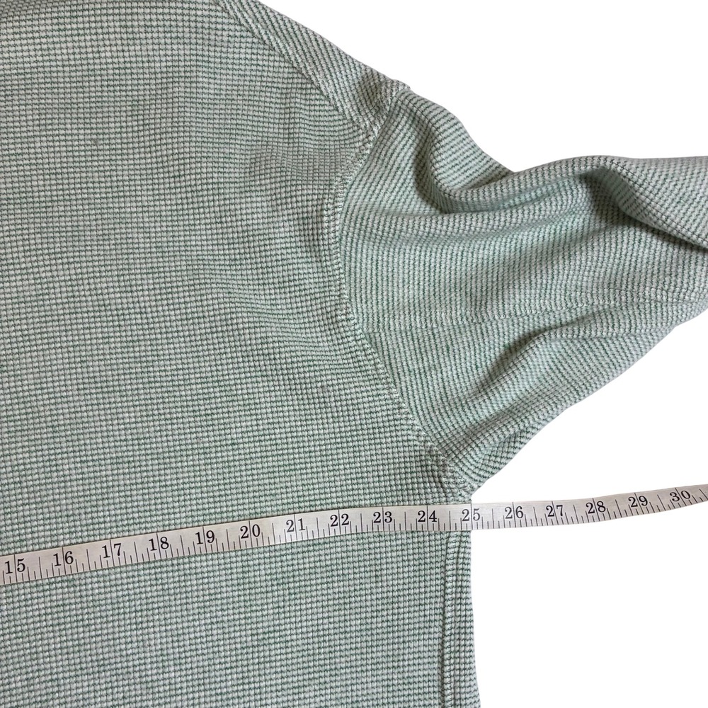 Aerie Women's L Green Oversized Waffle Knit Sweatshirt Crewneck Thermal Slouchy - Picture 6 of 7
